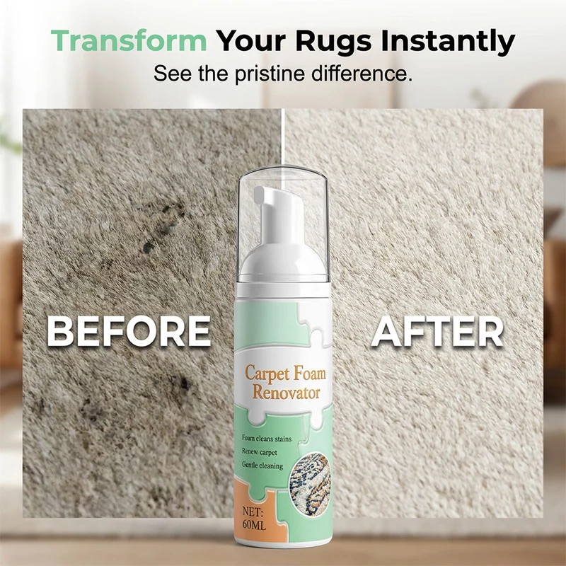 🔥Limited Time Promotion 🔥Waterless Carpet Foam Stain Remover with Towel