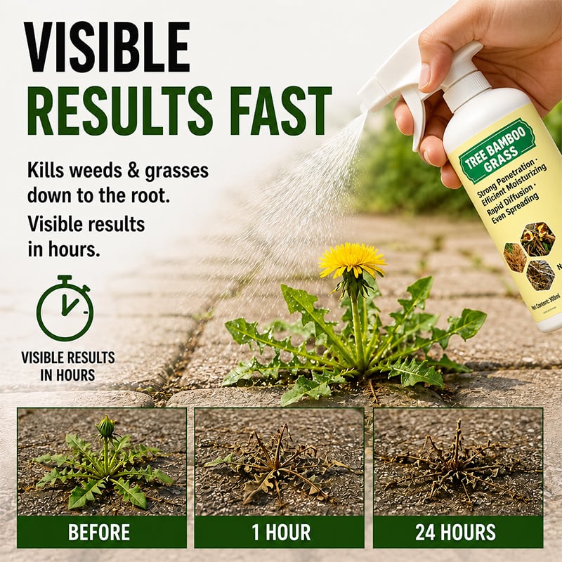 🌿🔥 Fast-acting Natural Weed & Grass Killer Spray