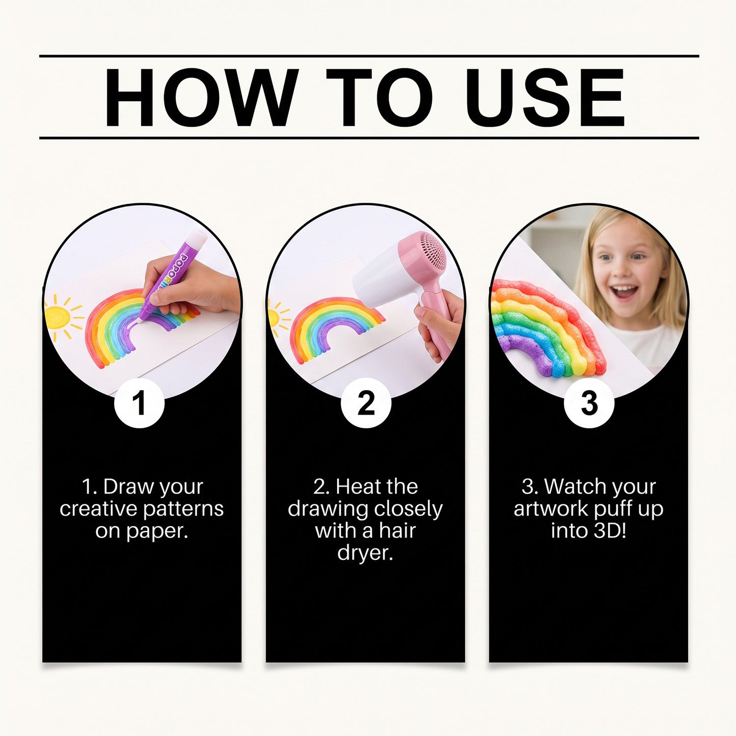 Laurehall® 3D Easy Color Pen for Creating Creative Magic Pens