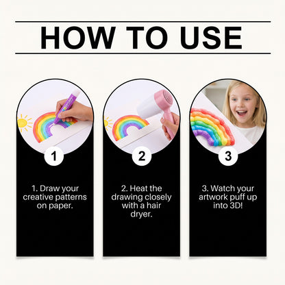 Laurehall® 3D Easy Color Pen for Creating Creative Magic Pens